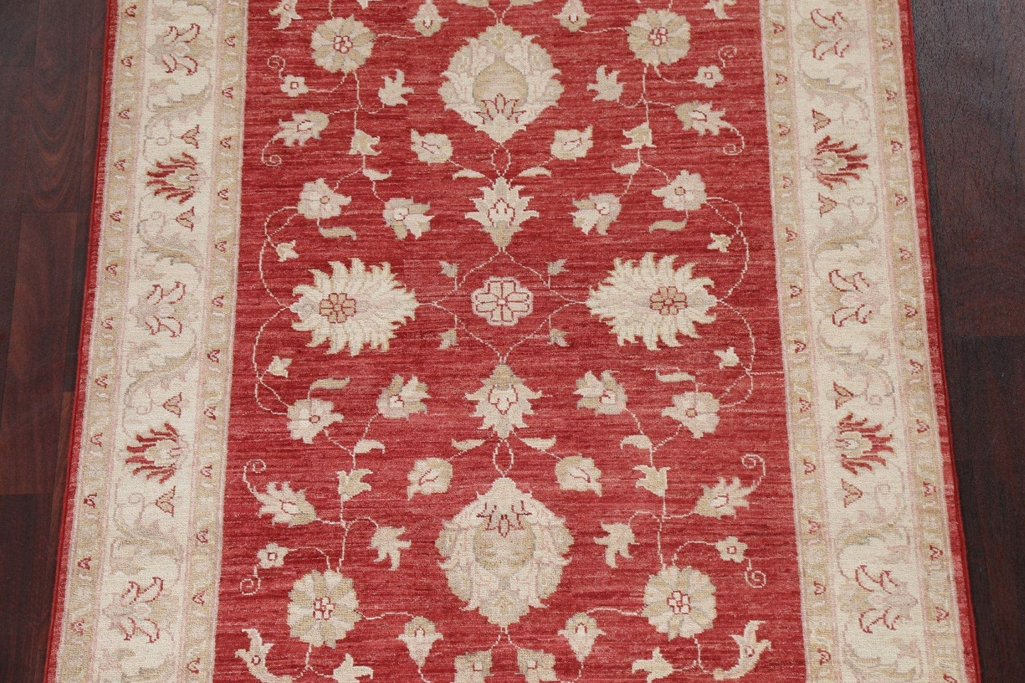 Vegetable Dye Chobi Peshawar Oriental Area Rug 4x5