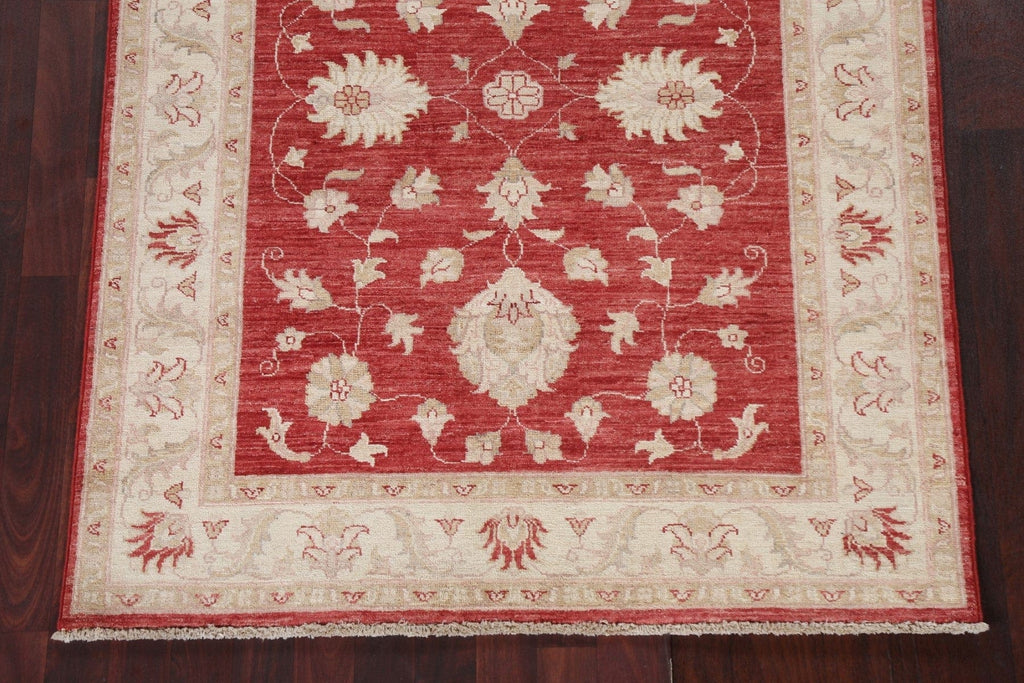 Vegetable Dye Chobi Peshawar Oriental Area Rug 4x5