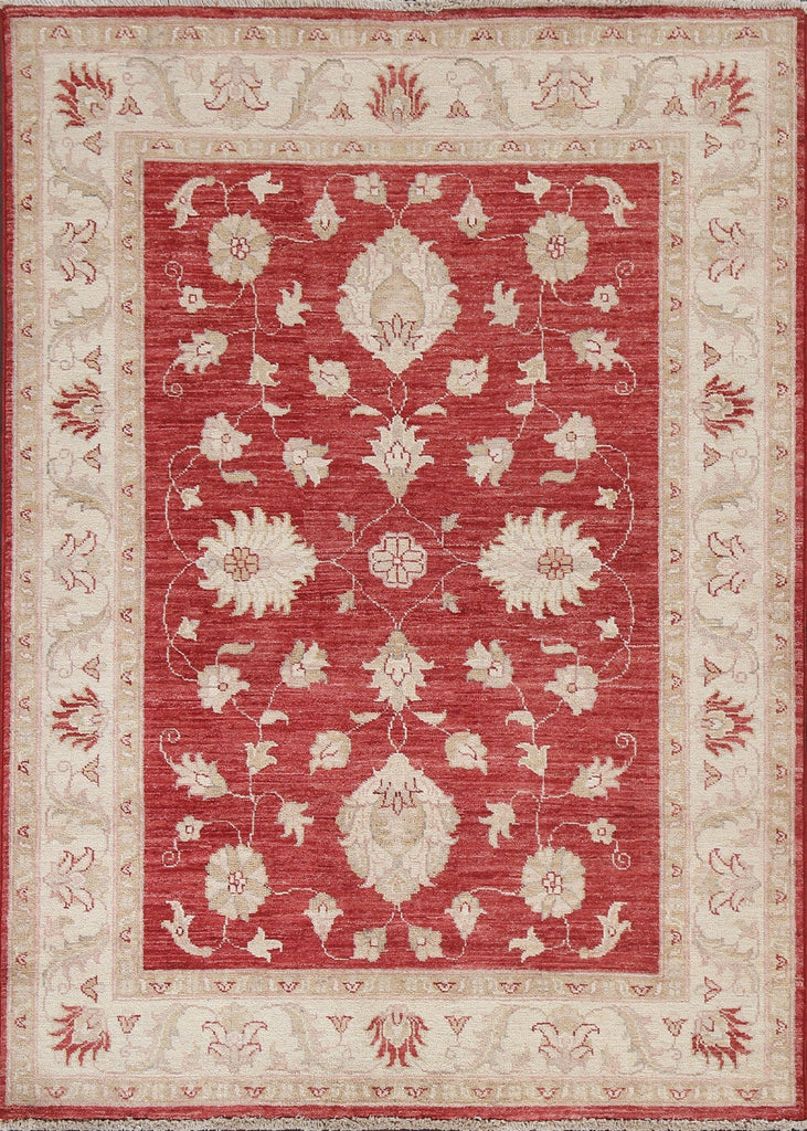 Vegetable Dye Chobi Peshawar Oriental Area Rug 4x5