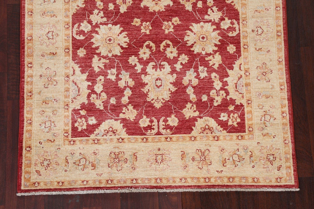 Vegetable Dye Chobi Peshawar Oriental Area Rug 4x6