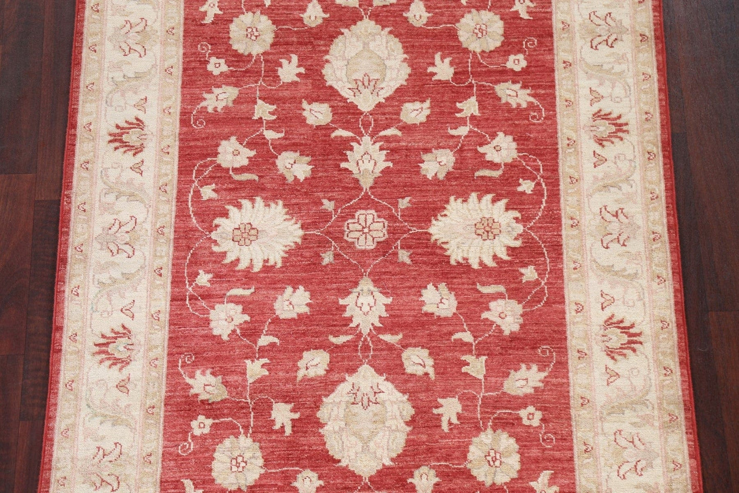 Vegetable Dye Chobi Peshawar Oriental Area Rug 4x5