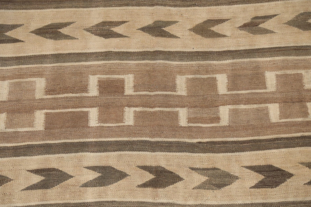 Natural Dye Kilim Flat-Woven Area Rug 5x7