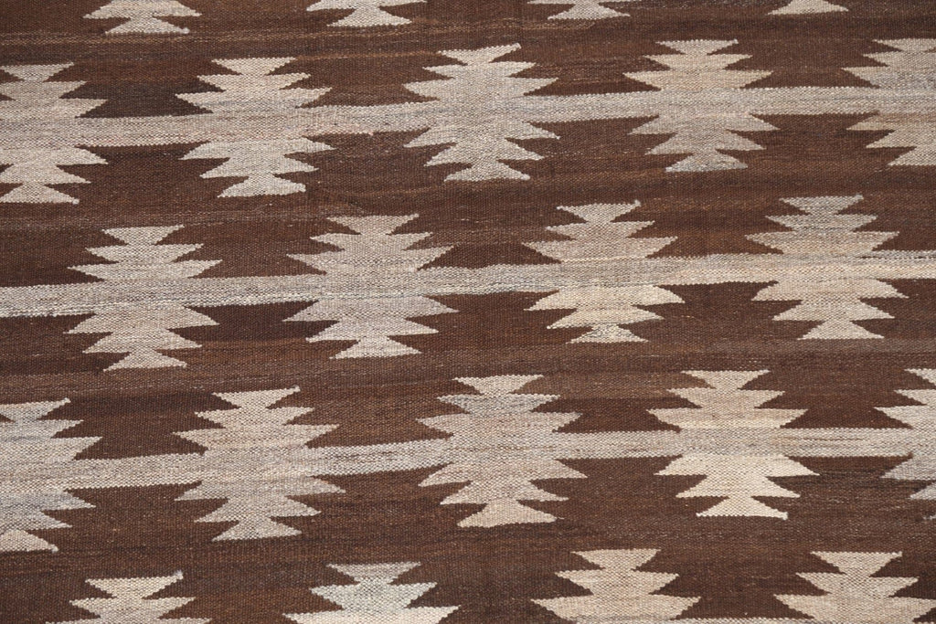 Natural Dye Kilim Flat-Woven Area Rug 5x7