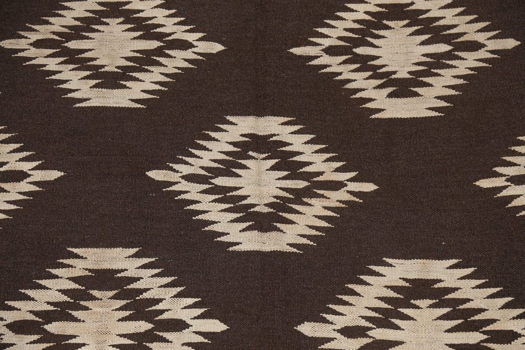 Natural Dye Kilim Flat-Woven Area Rug 5x7