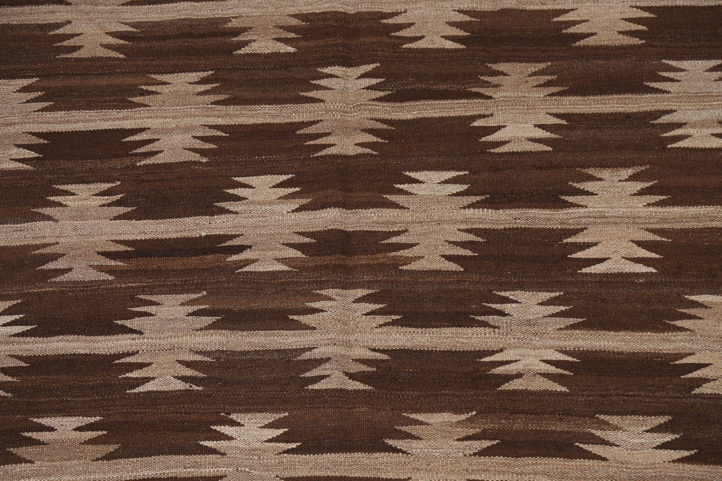 Natural Dye Tribal Kilim Flat-Woven Area Rug 5x7