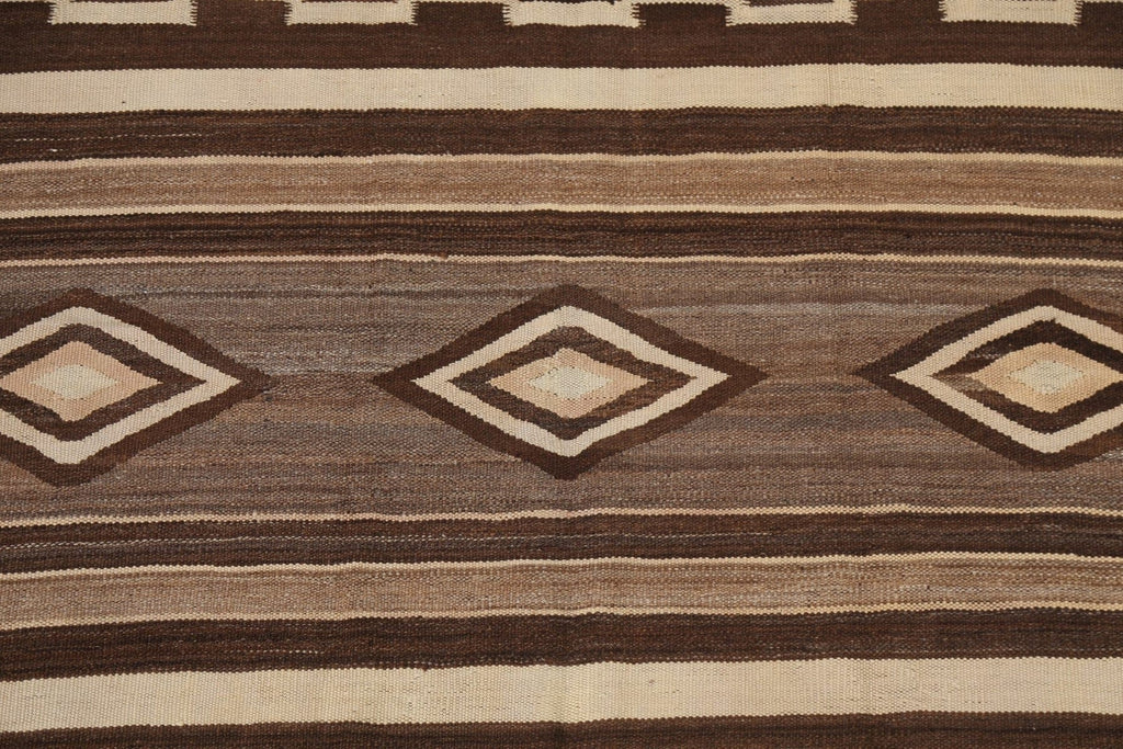 Natural Dye Tribal Kilim Flat-Woven Area Rug 5x7