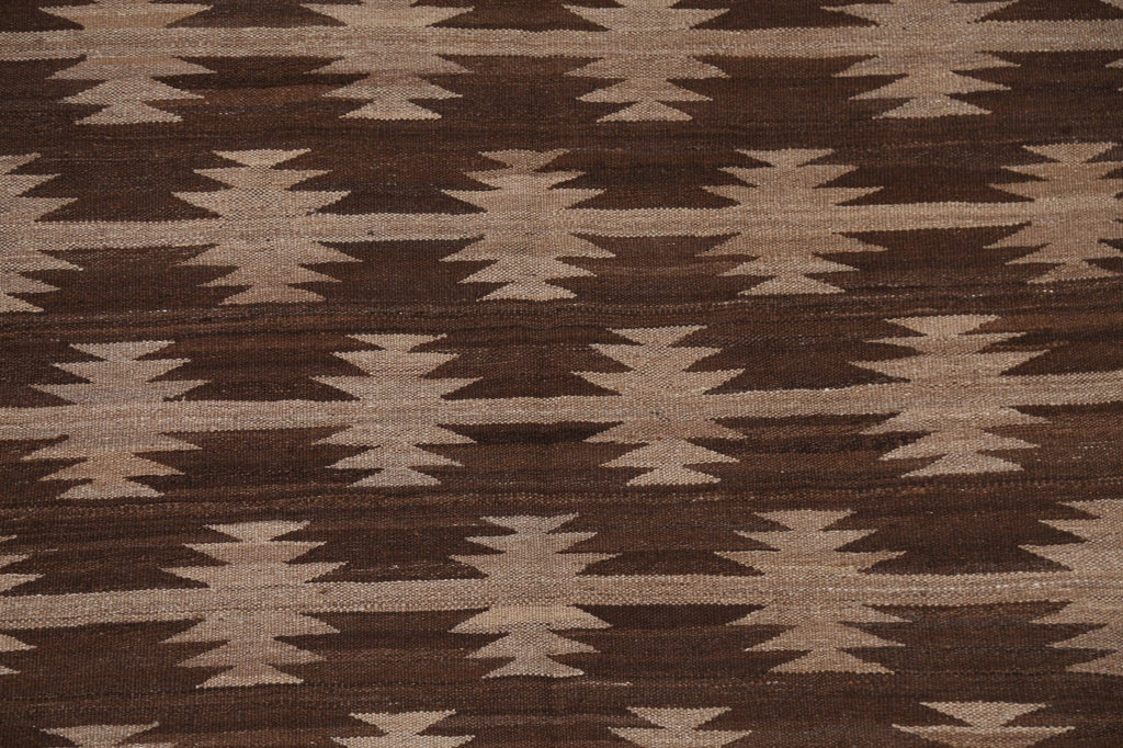 Natural Dye Kilim Flat-Woven Area Rug 5x7