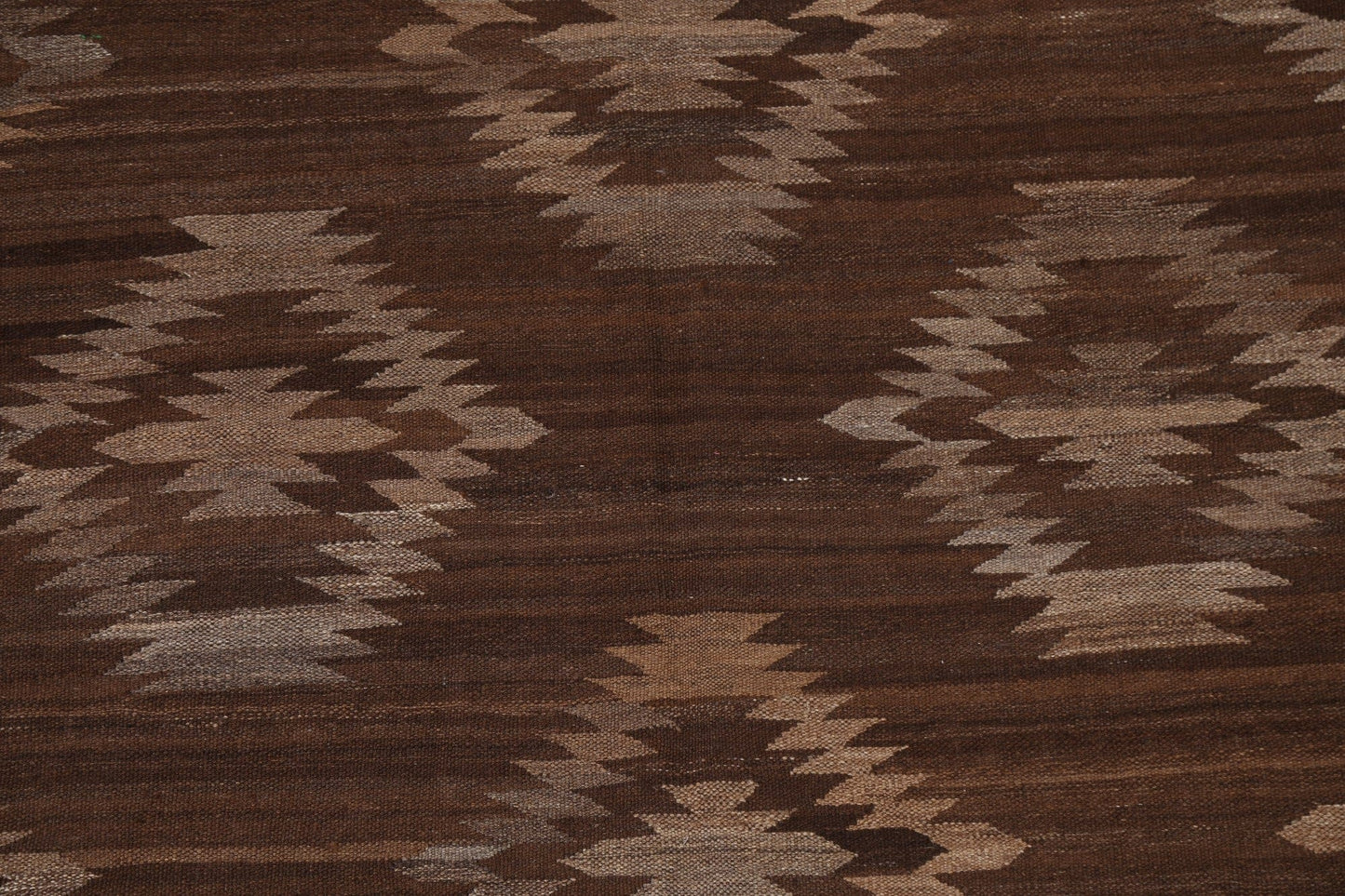 Flat-Woven Kilim Natural Dye Area Rug 5x6