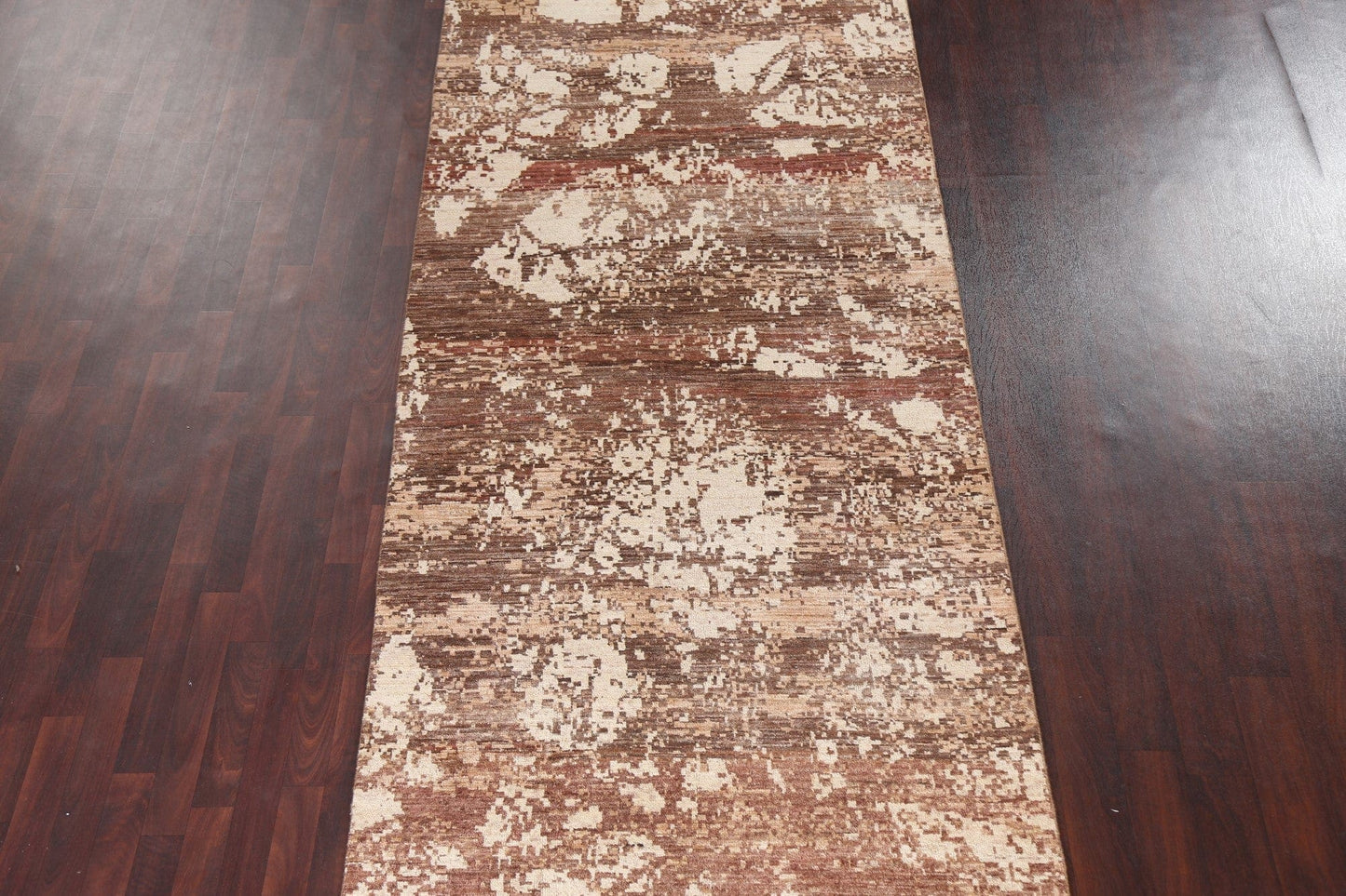 Vegetable Dye Abstract Oriental Runner Rug 5x14