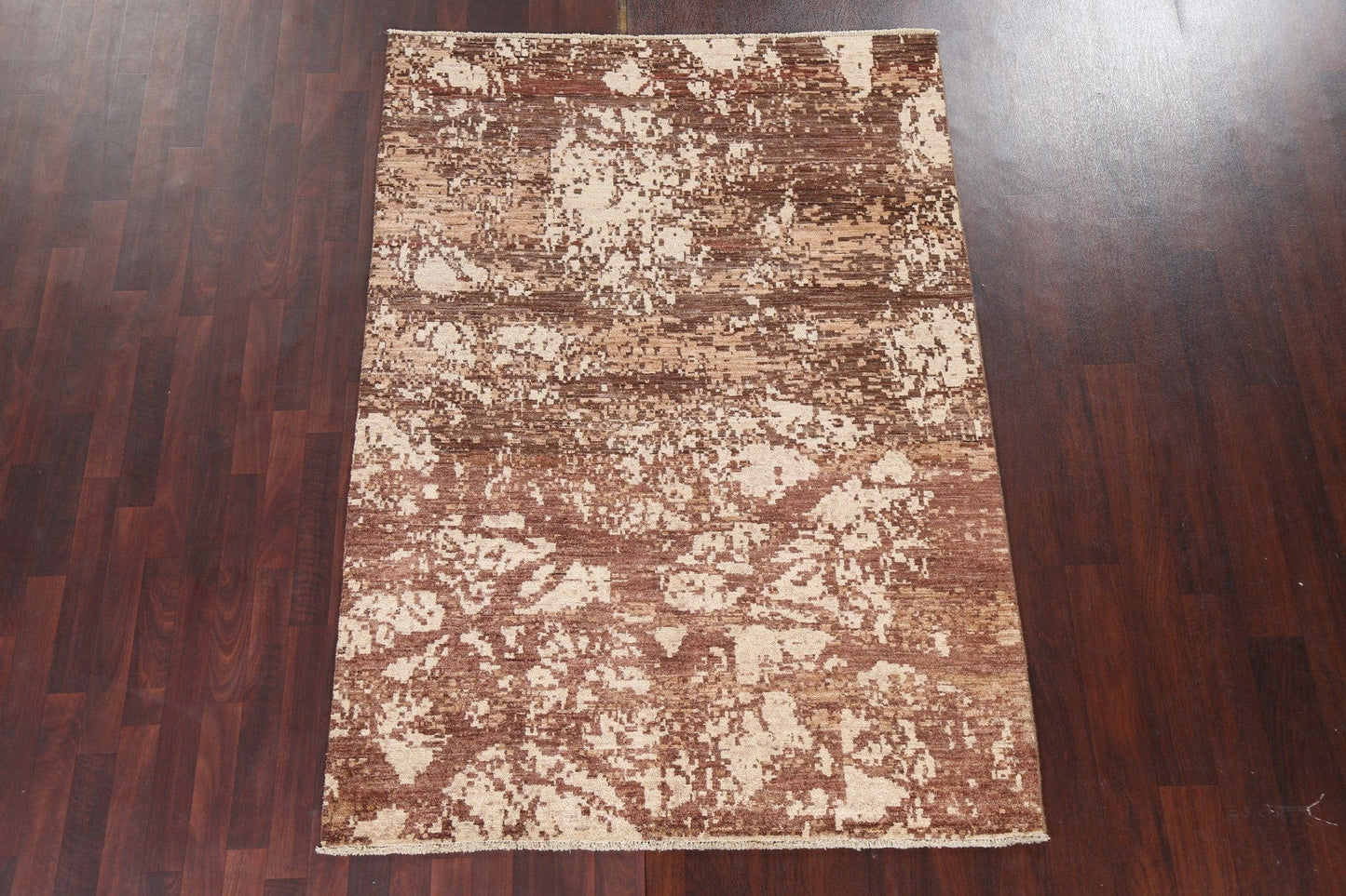 Vegetable Dye Abstract Oriental Area Rug 5x7