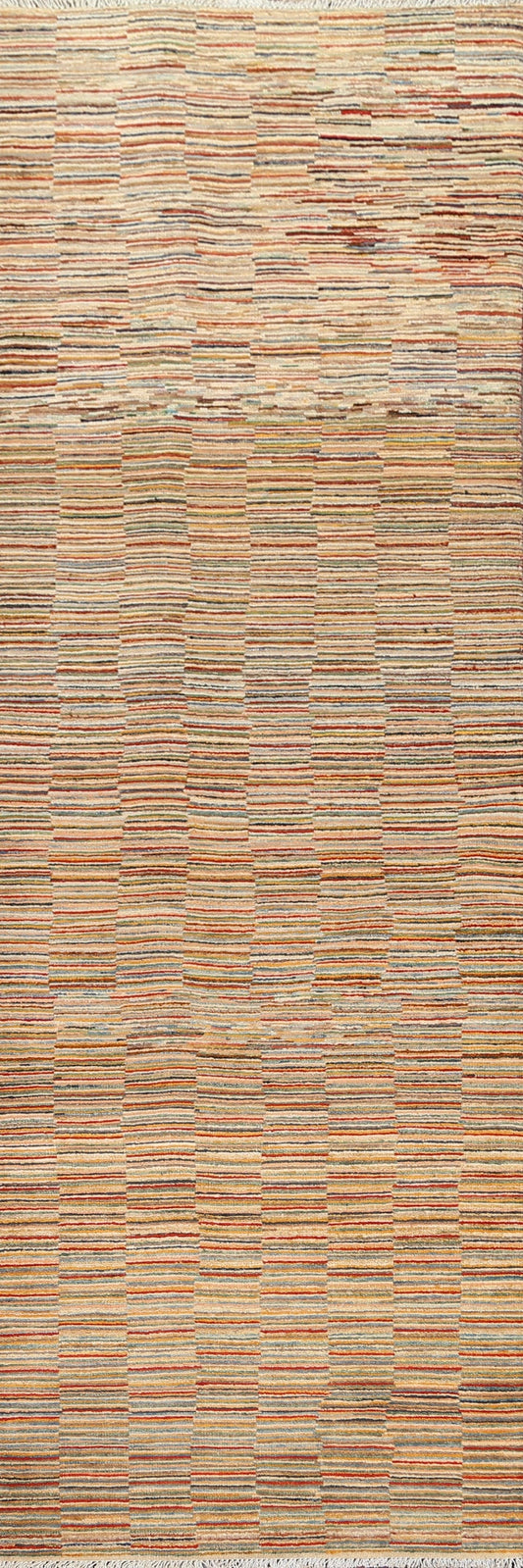 Modern Gabbeh Kashkoli Oriental Runner Rug 3x10