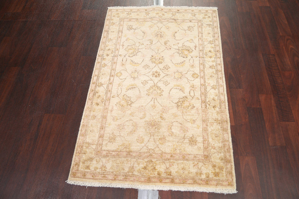 Handmade Wool Oushak Turkish Area Rug 3x4