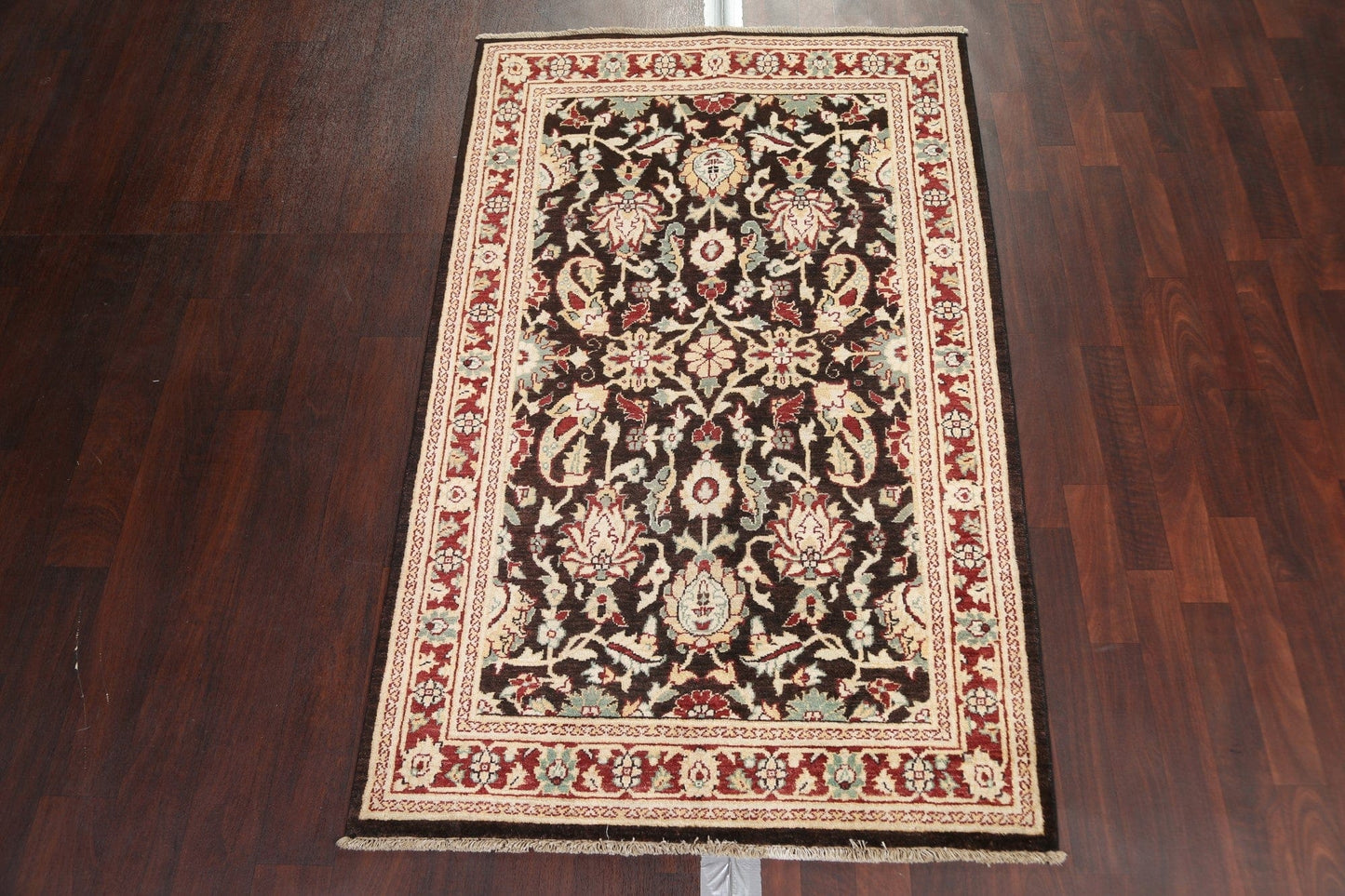 Vegetable Dye Chobi Peshawar Oriental Area Rug 4x6