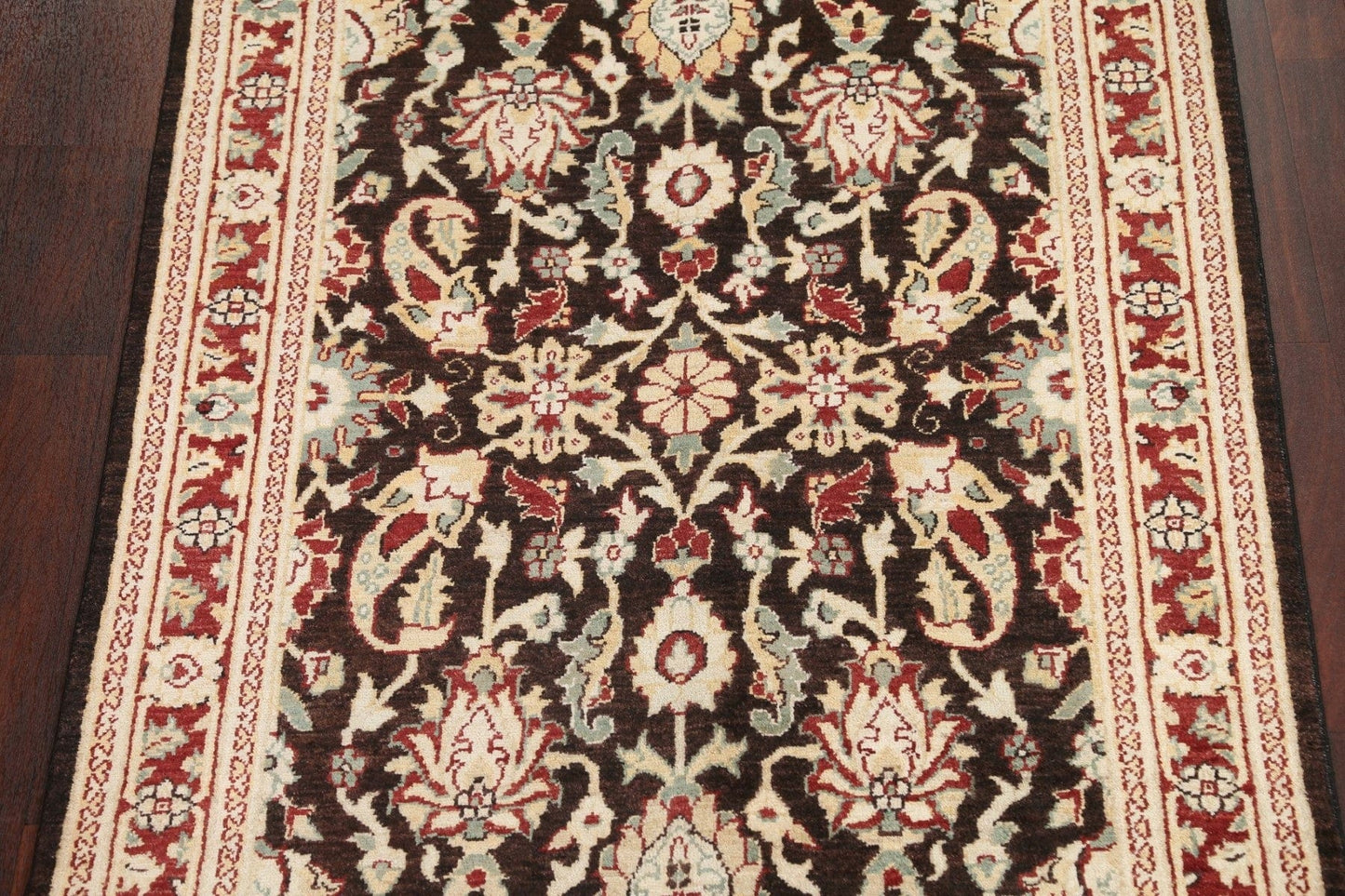 Vegetable Dye Chobi Peshawar Oriental Area Rug 4x6