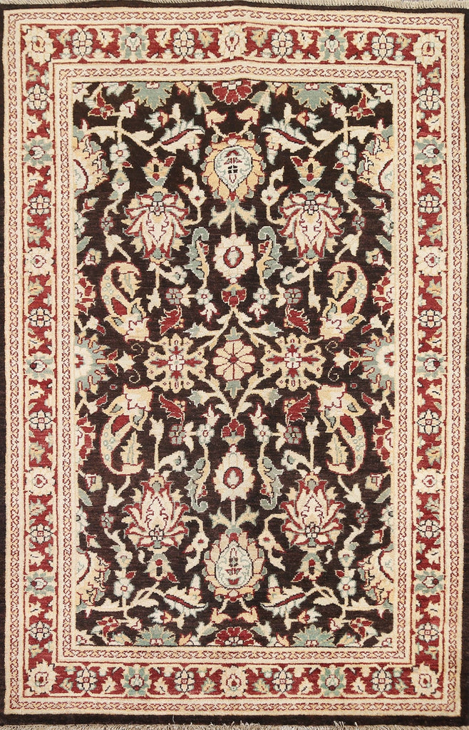 Vegetable Dye Chobi Peshawar Oriental Area Rug 4x6