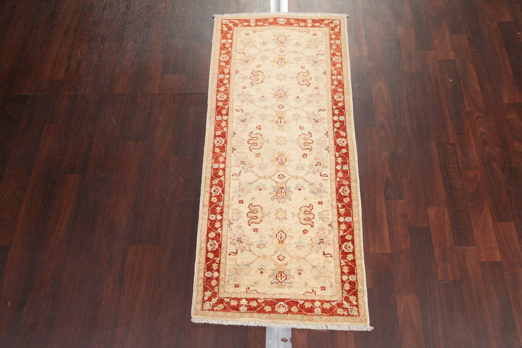 Handmade Wool Chobi Peshawar Oriental Runner Rug 2x5