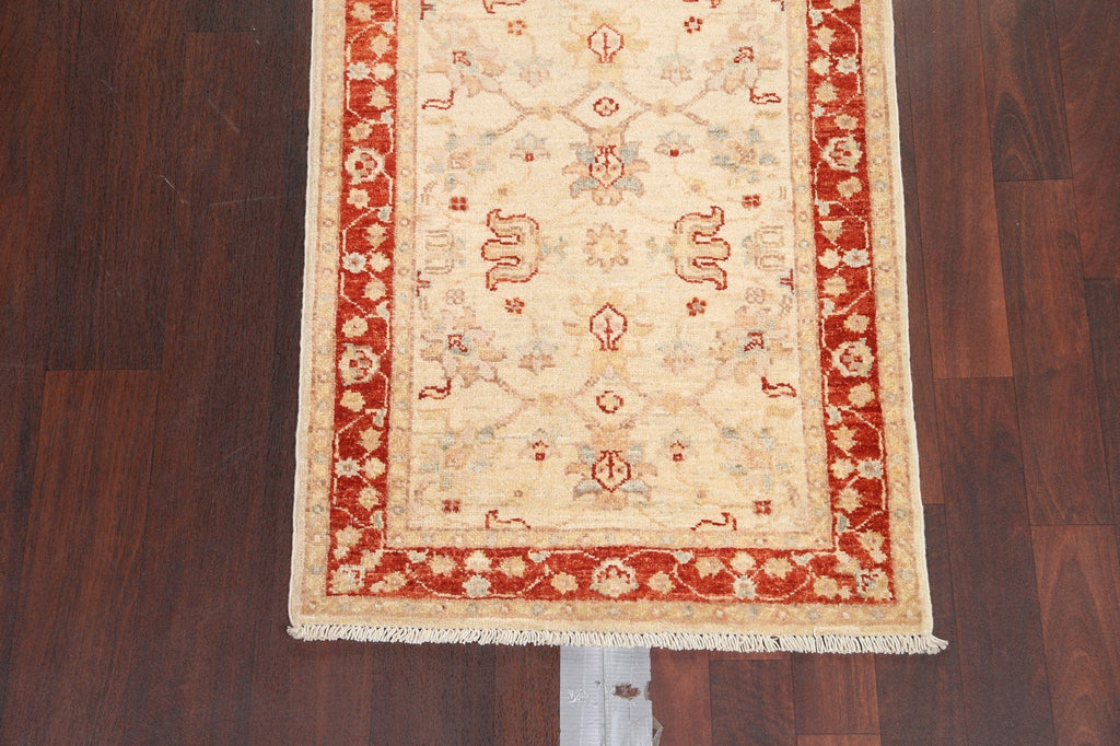 Handmade Wool Chobi Peshawar Oriental Runner Rug 2x5