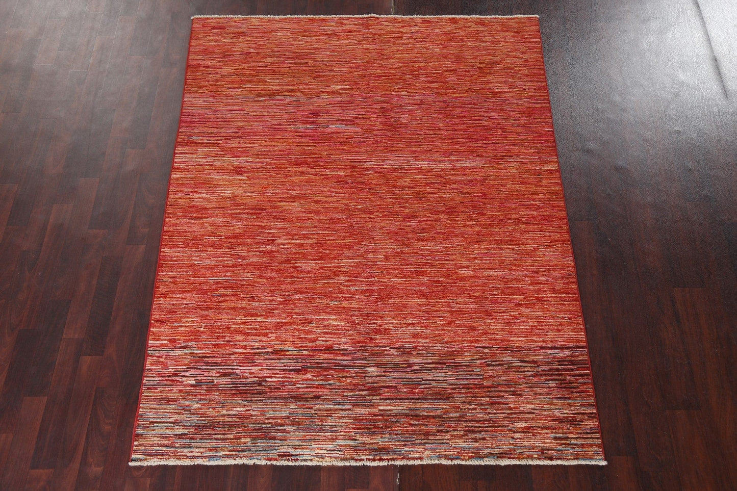 Handmade Gabbeh Kashkoli Wool Area Rug 5x7