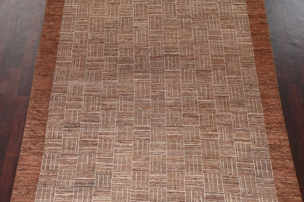 Modern Gabbeh Kashkoli Oriental Area Rug 6x10