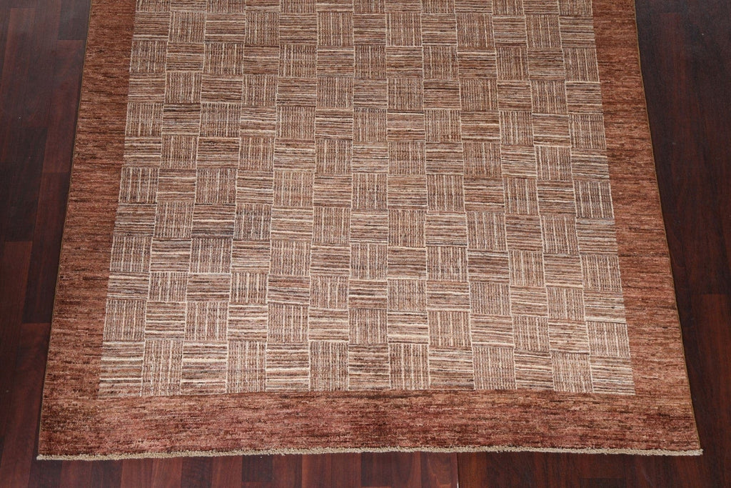 Modern Gabbeh Kashkoli Oriental Area Rug 6x10