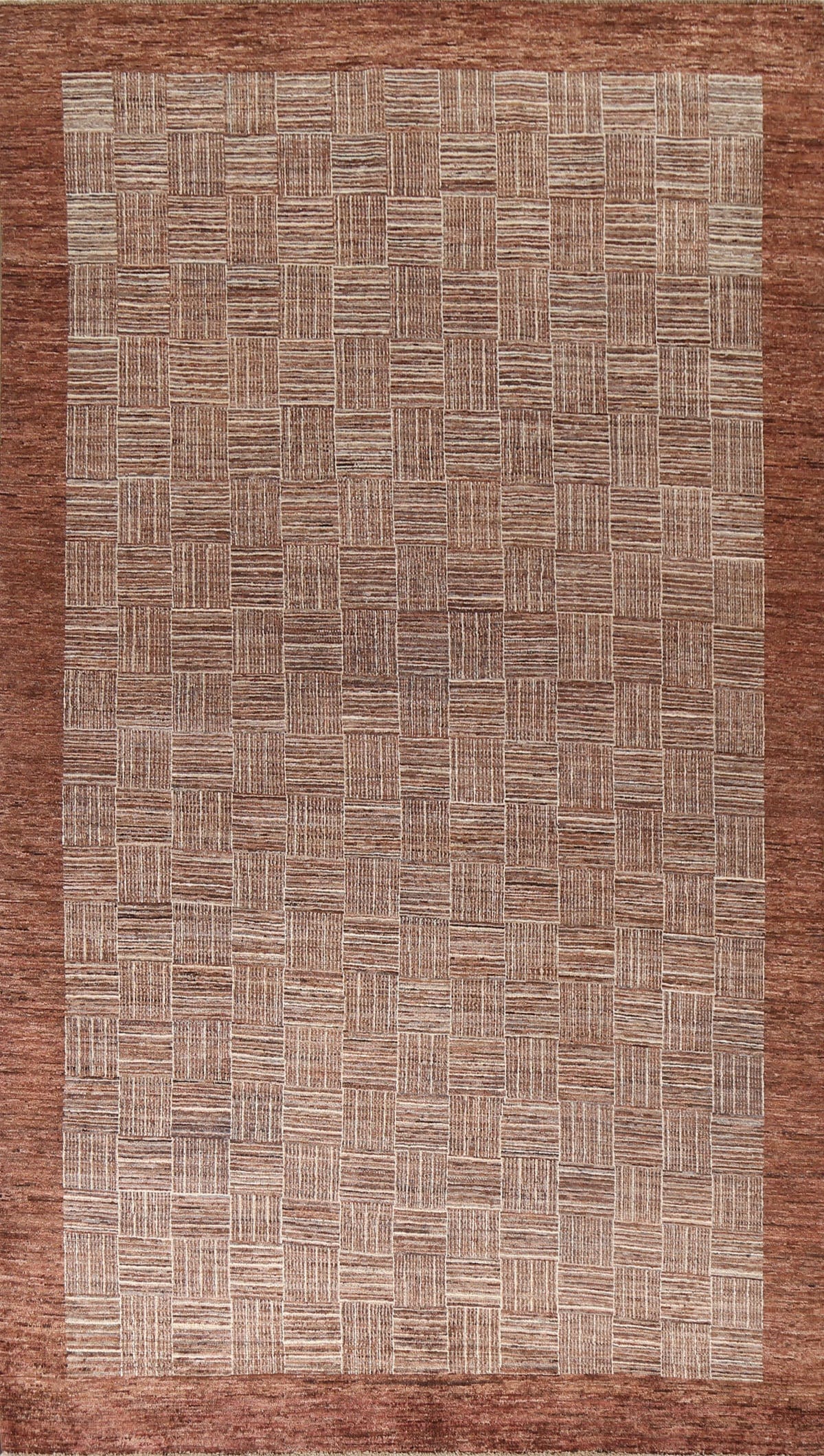 Modern Gabbeh Kashkoli Oriental Area Rug 6x10