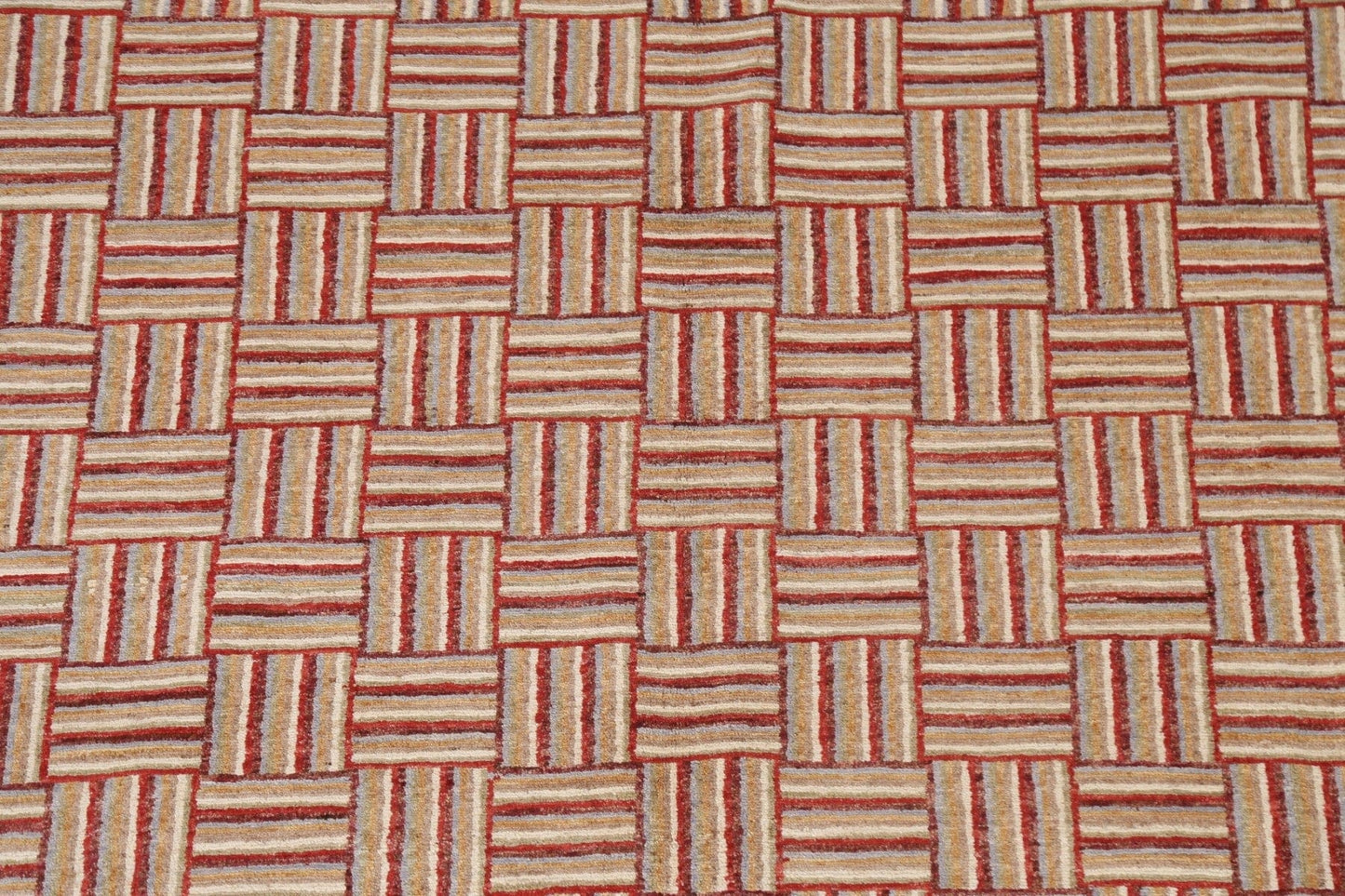 Modern Gabbeh Kashkoli Oriental Area Rug 6x10