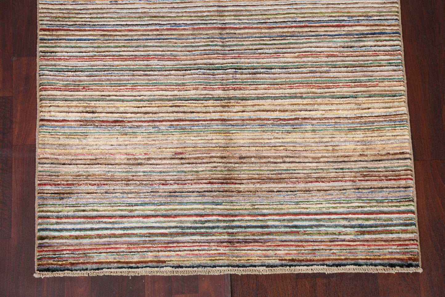 Handmade Gabbeh Persian Area Rug 4x6