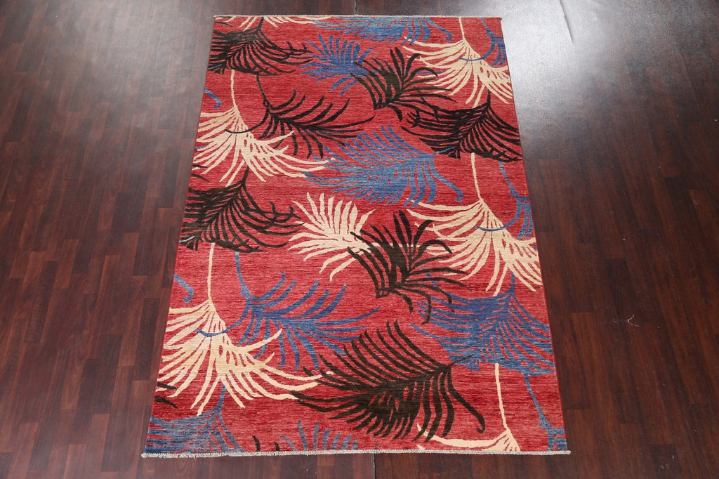 Vegetable Dye Gabbeh Kashkoli Oriental Area Rug 7x10