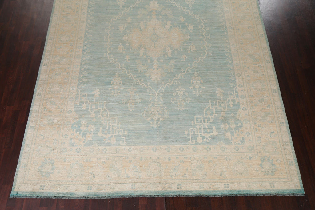 Vegetable Dye Wool Oushak Turkish Area Rug 10x13