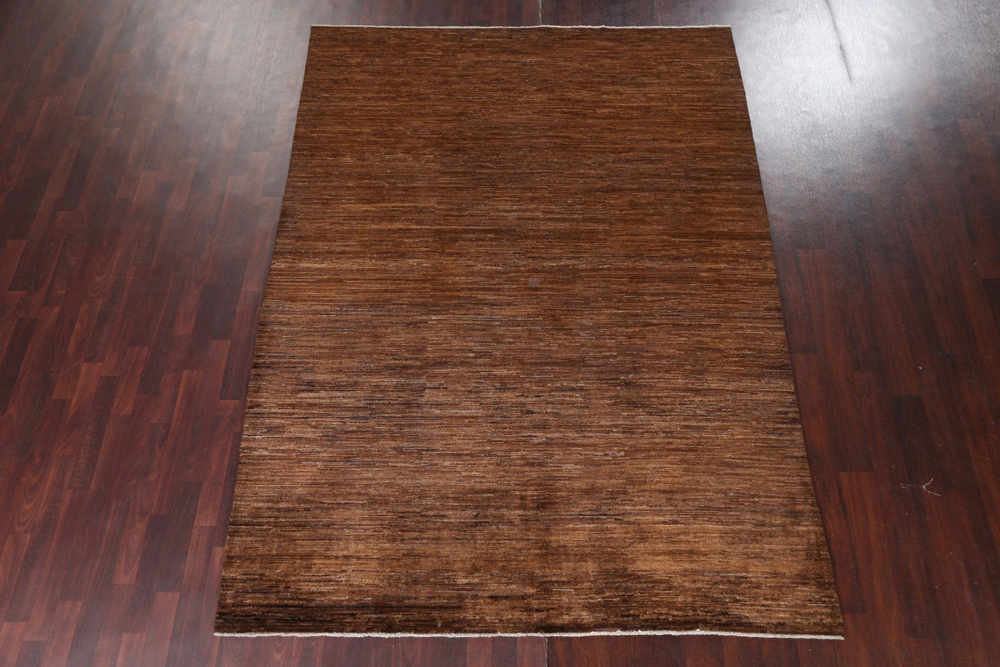 Brown Modern Gabbeh Persian Area Rug 7x10