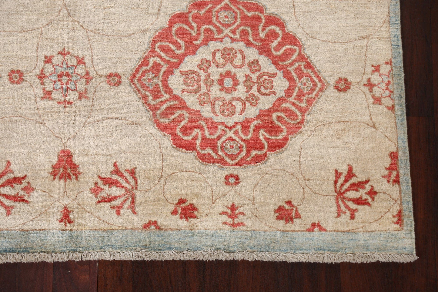 Vegetable Dye Chobi Peshawar Oriental Area Rug 5x8