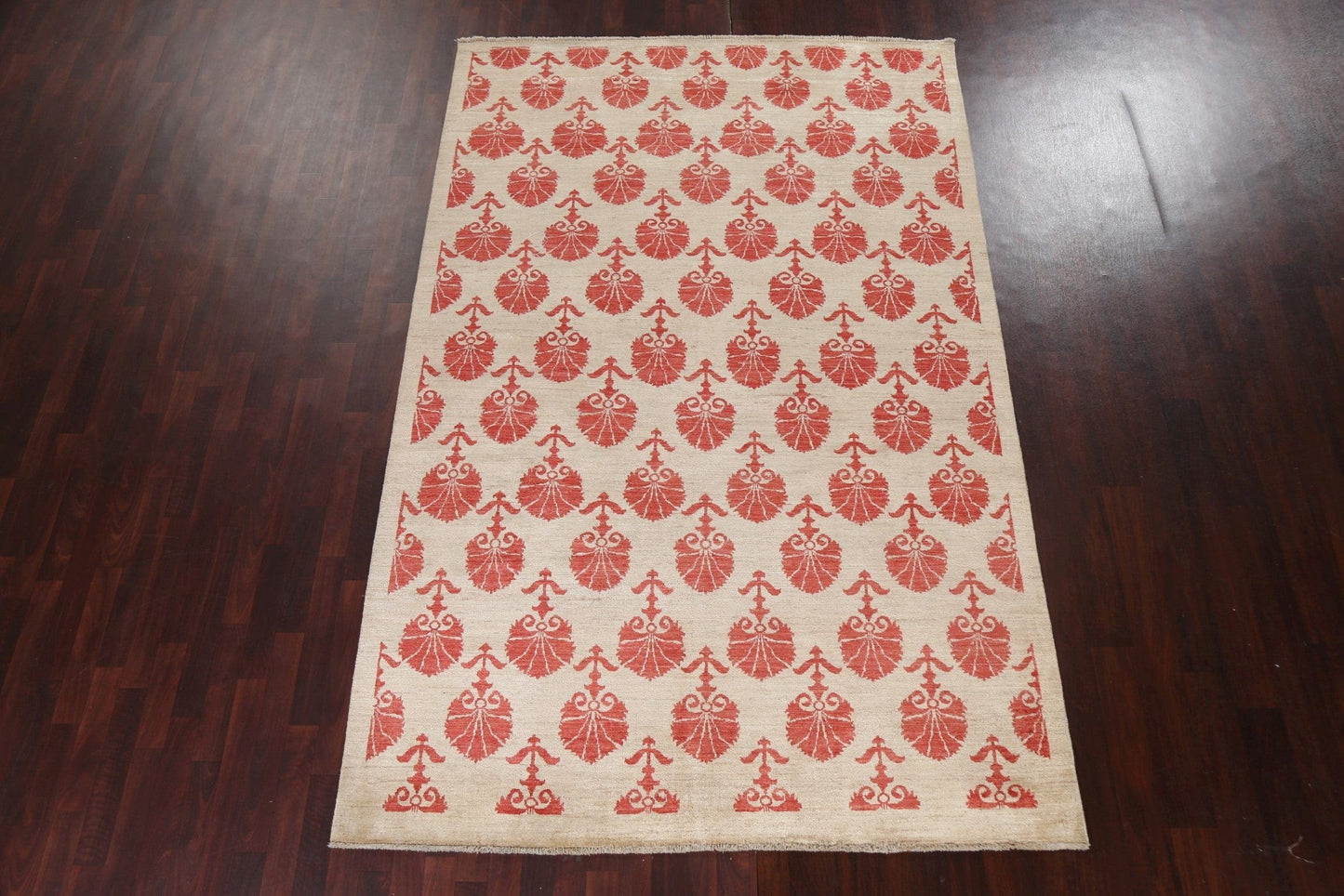 Vegetable Dye Chobi Peshawar Oriental Area Rug 6x10