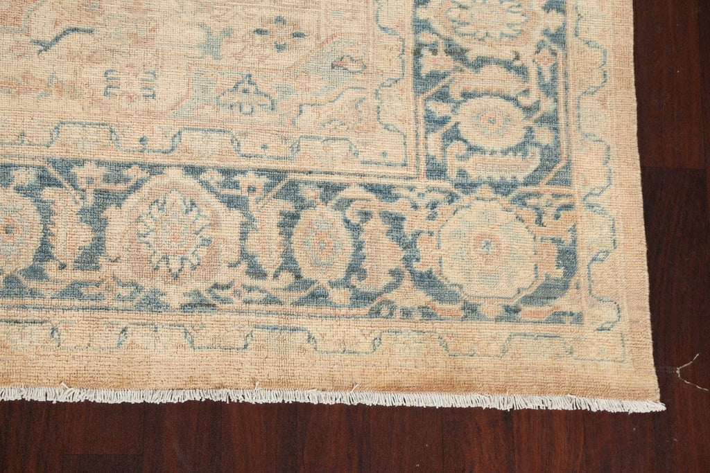 Wool Muted Handmade Heriz Persian Area Rug 9x11