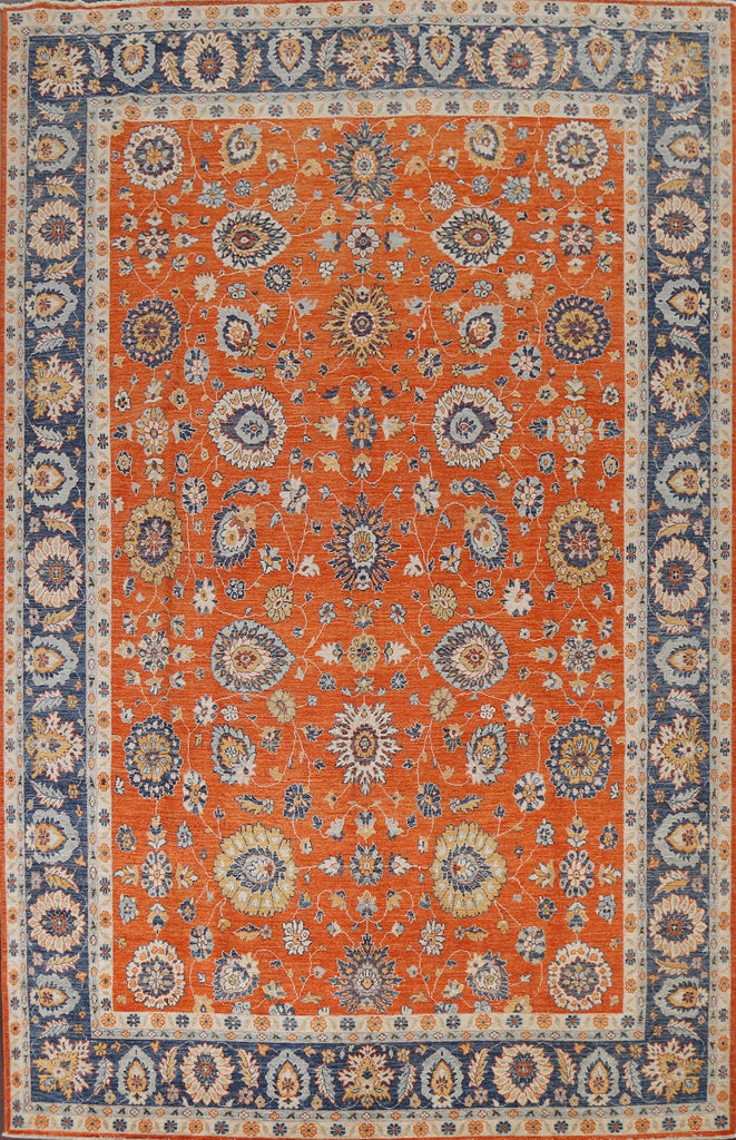 Vegetable Dye Wool Ziegler Oriental Area Rug 9x12