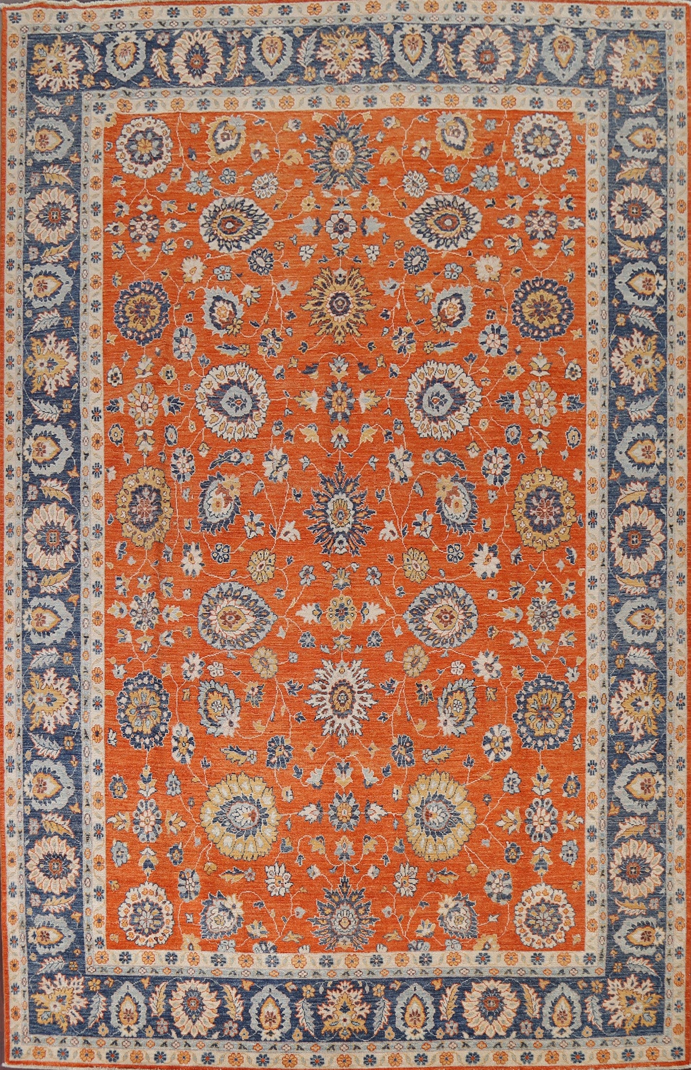 Vegetable Dye Wool Ziegler Oriental Area Rug 9x12