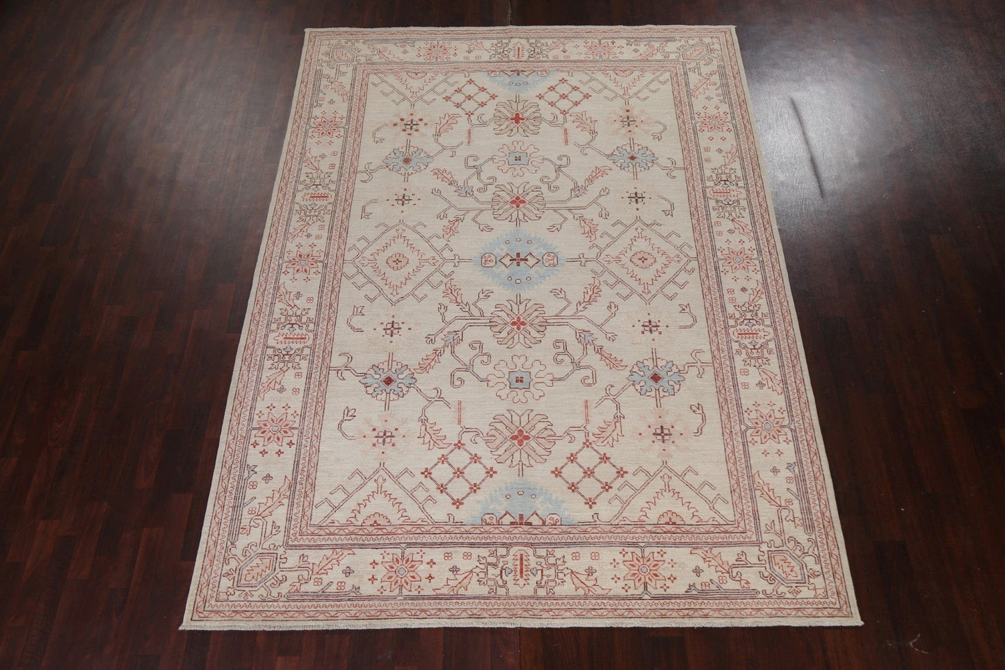 Vegetable Dye Wool Oushak Oriental Area Rug 8x11