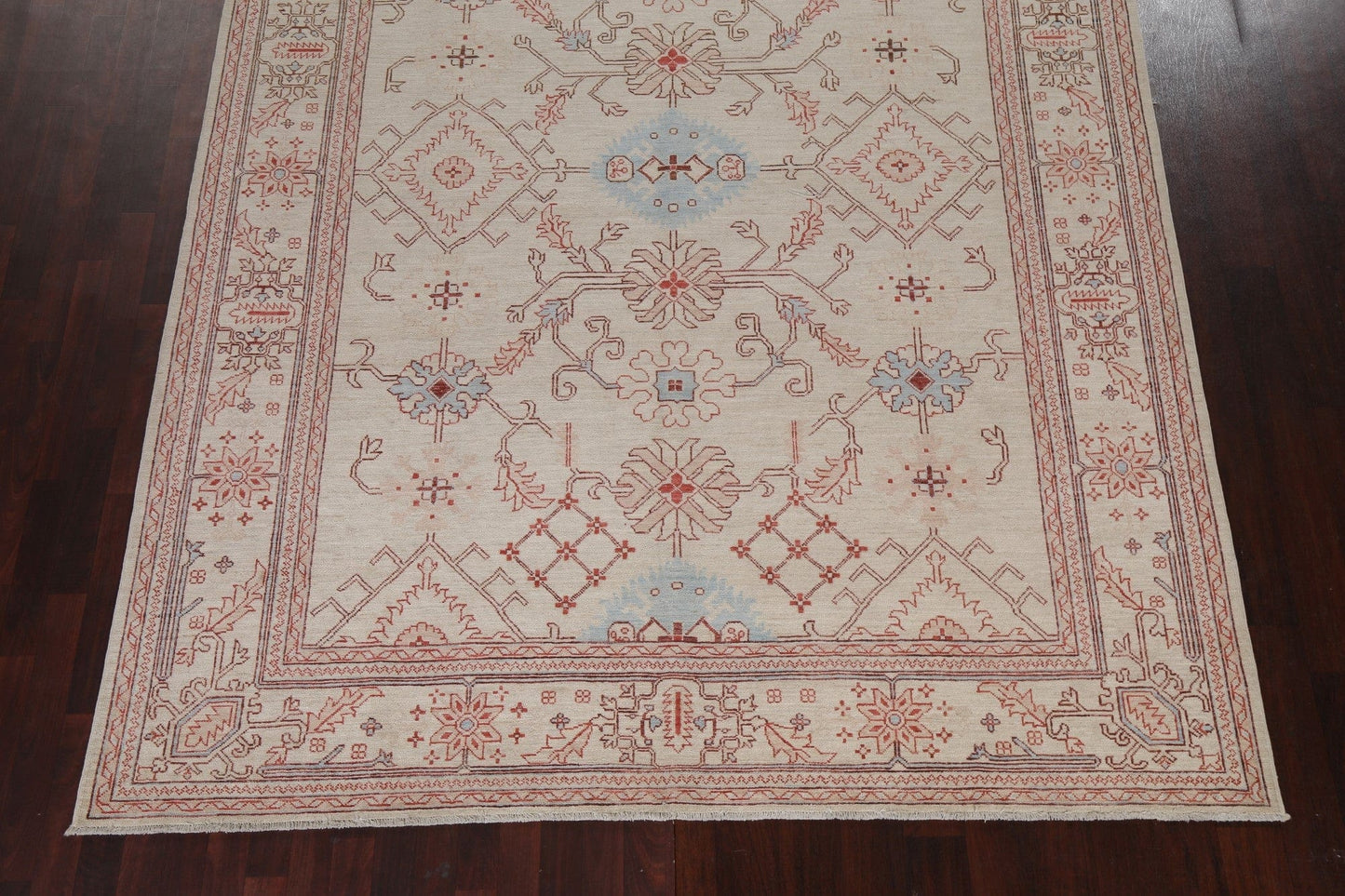 Vegetable Dye Wool Oushak Oriental Area Rug 8x11