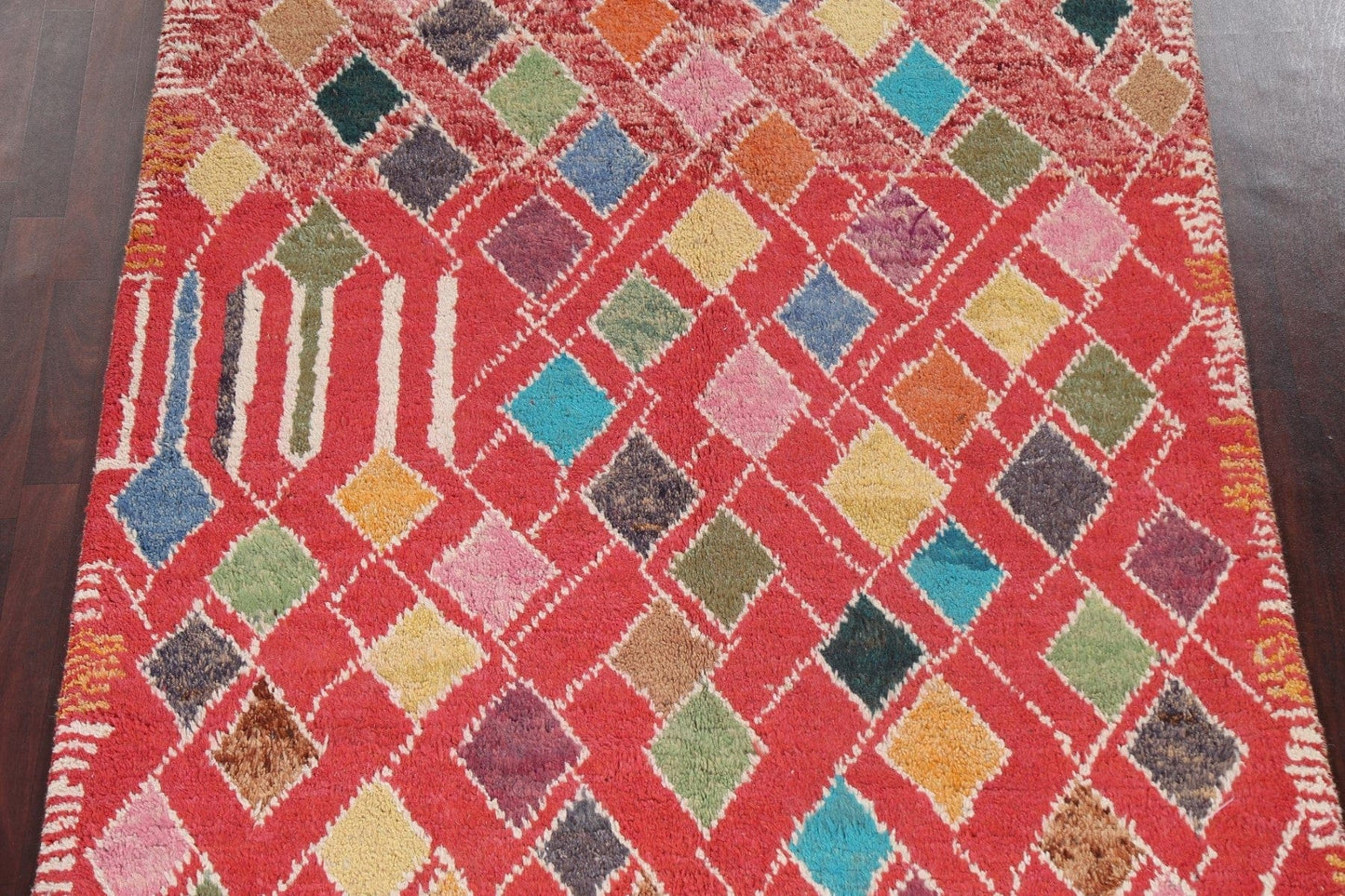 Wool Geometric Moroccan Oriental Area Rug 6x10