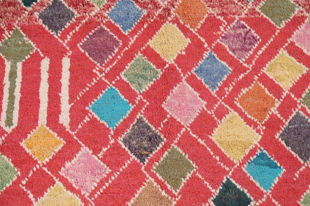 Wool Geometric Moroccan Oriental Area Rug 6x10