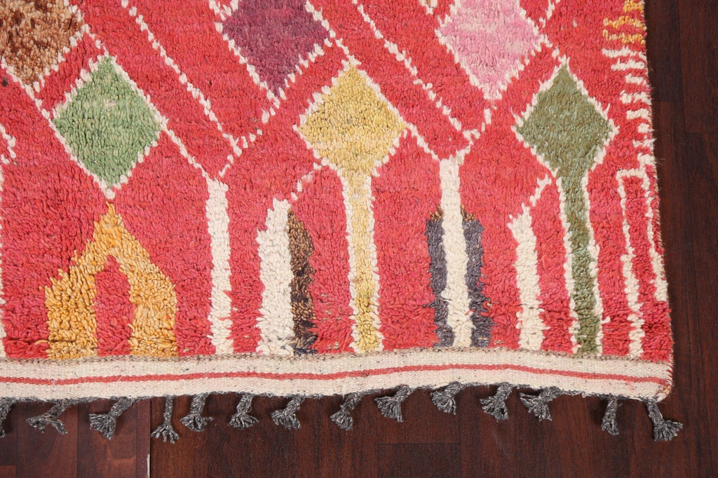 Wool Geometric Moroccan Oriental Area Rug 6x10