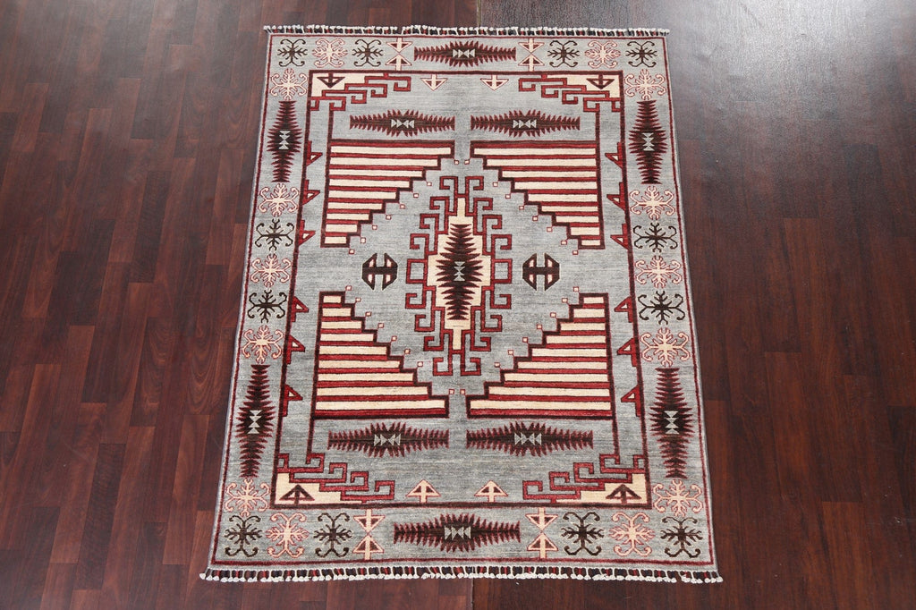 Vegetable Dye Khotan Oriental Area Rug 5x6