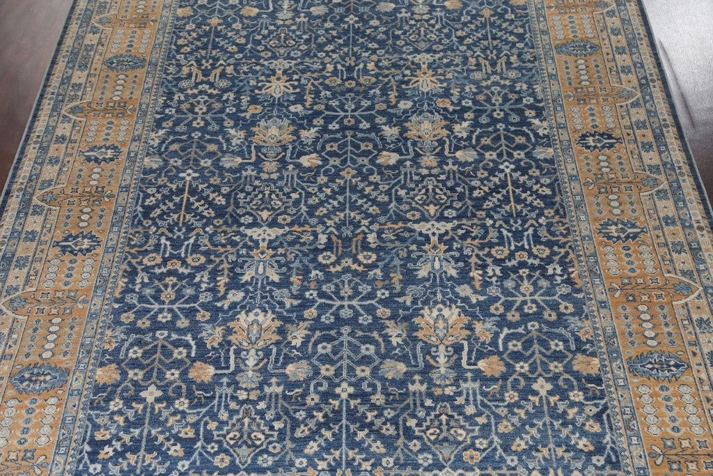 Vegetable Dye Large Oushak Turkish Area Rug 11x14