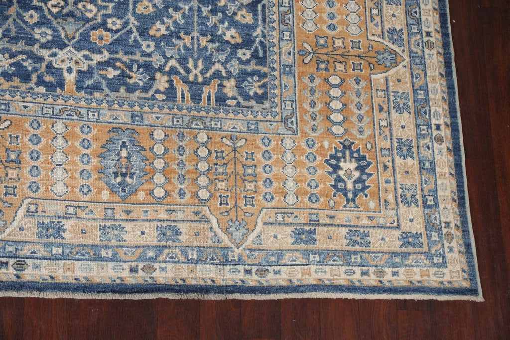 Vegetable Dye Large Oushak Turkish Area Rug 11x14