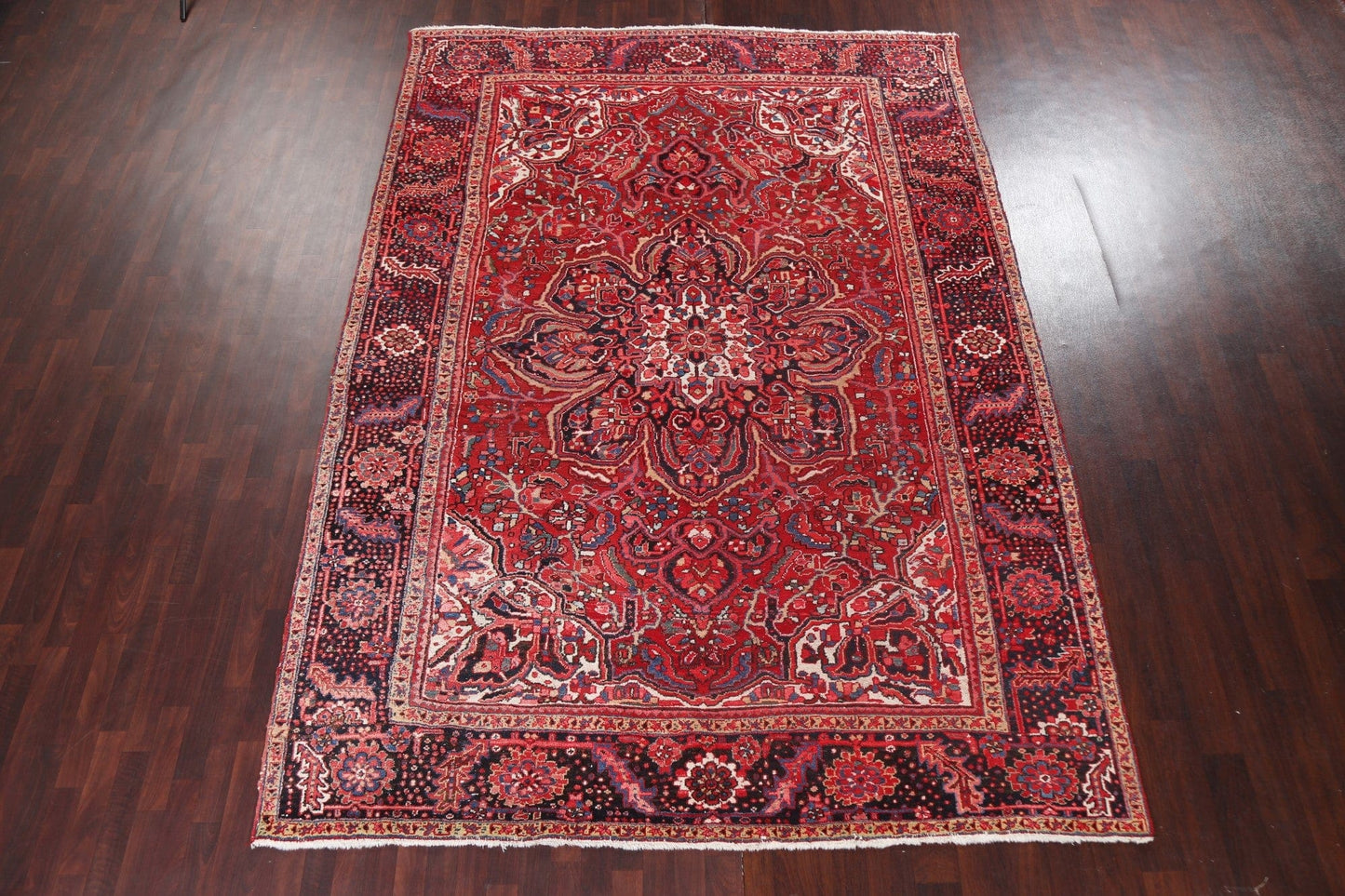 Vintage Handmade Heriz Persian Area Rug 8x12