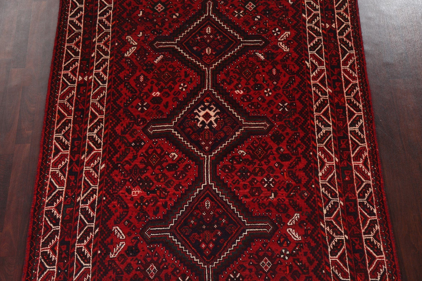 Tribal Geometric Qashqai Persian Area Rug 6x9