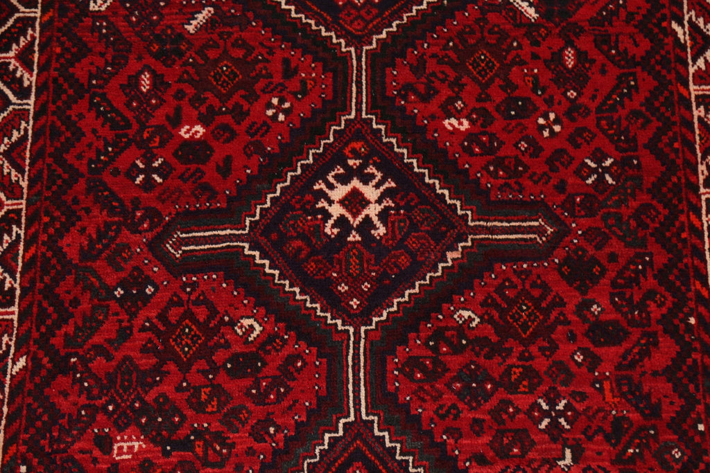 Tribal Geometric Qashqai Persian Area Rug 6x9