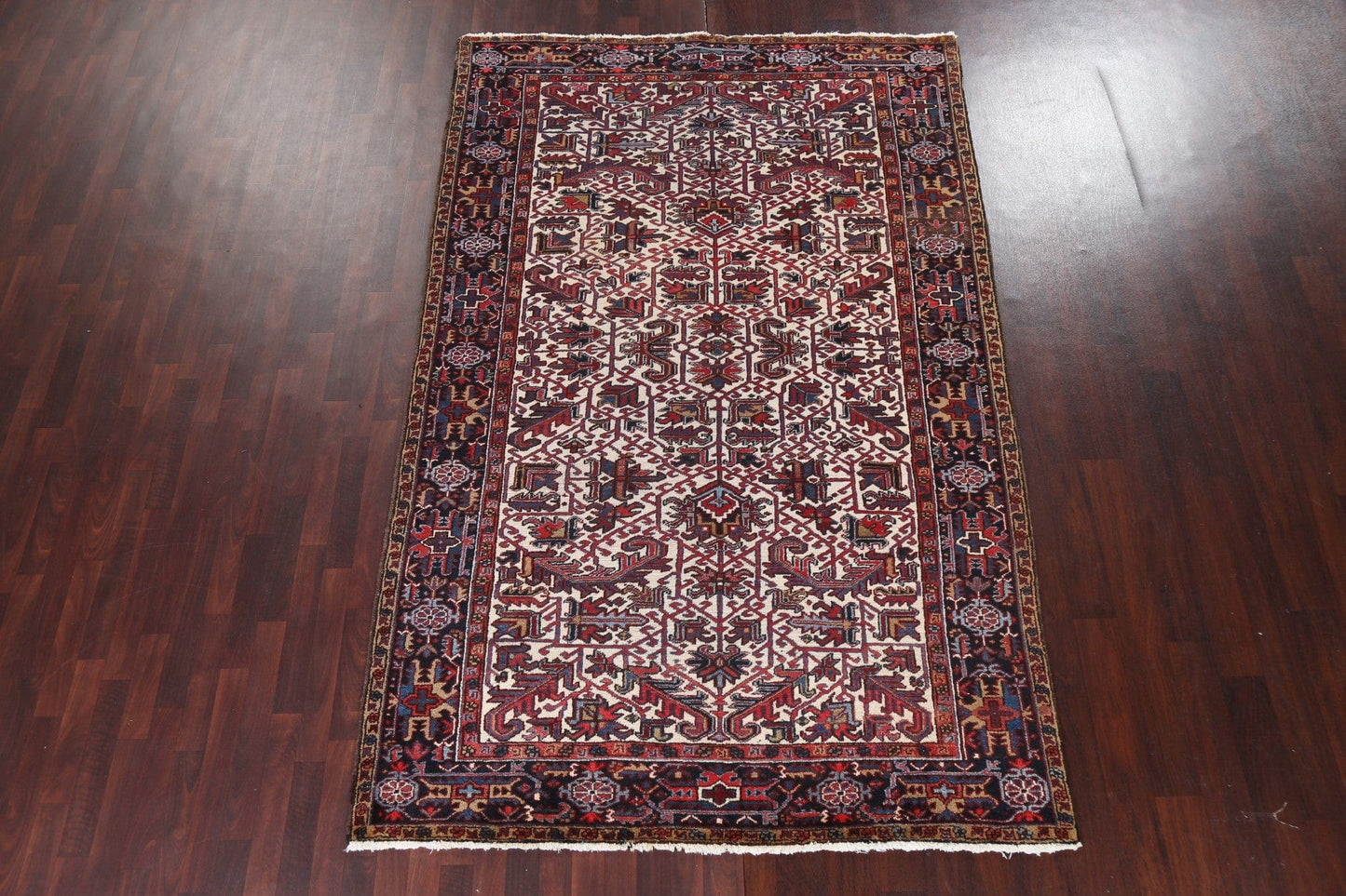 Vintage Handmade Heriz Persian Area Rug 6x10