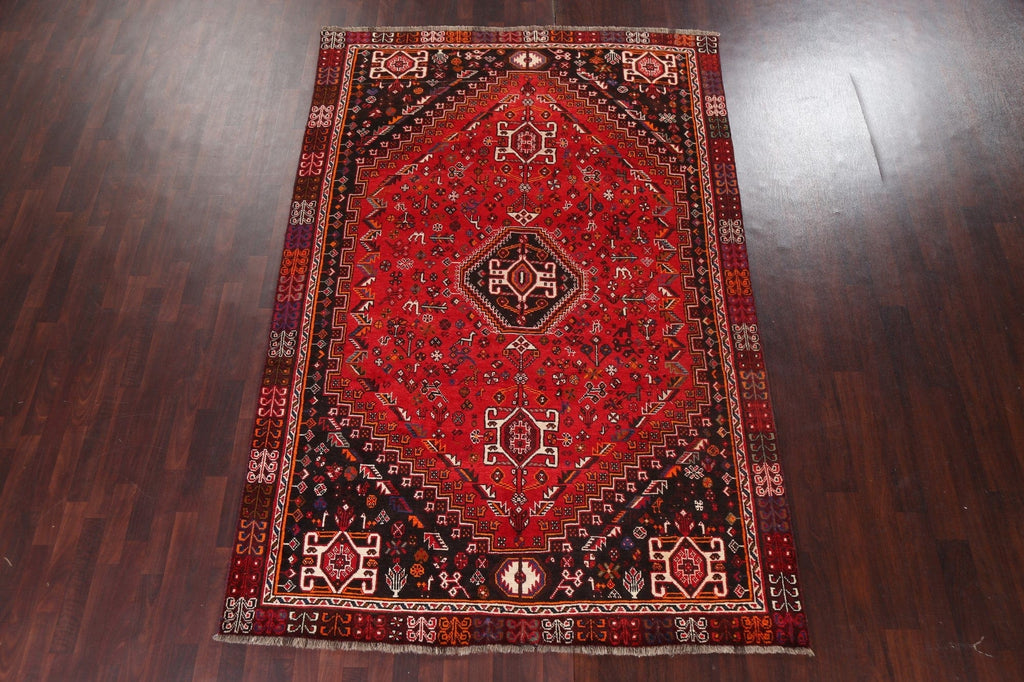 Handmade Wool Shiraz Persian Area Rug 7x10