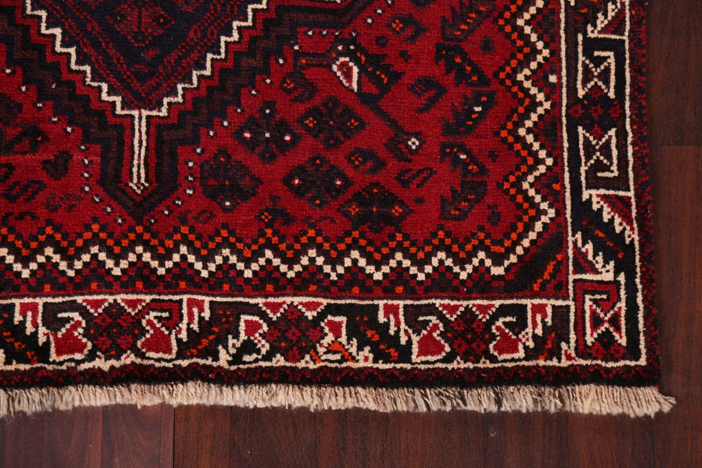 Tribal Red Qashqai Persian Area Rug 5x8