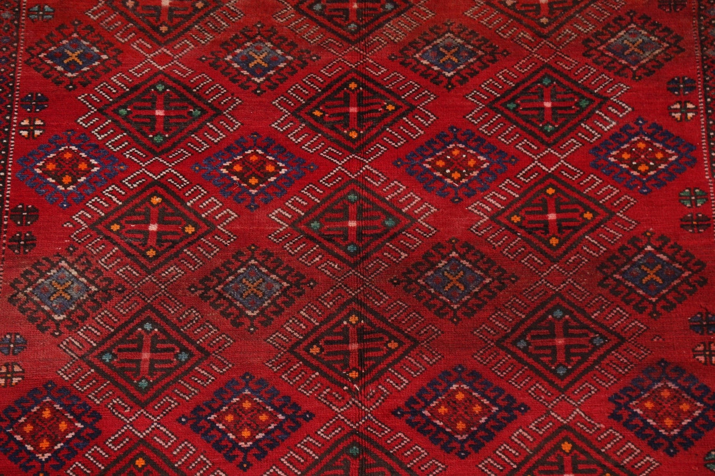 Geometric Red Shiraz Persian Area Rug 5x10